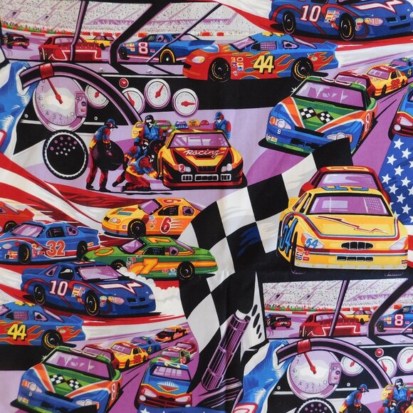 OOP high speed Alexander Henry quilt fabric Daytona NASCAR stock car race track - Picture 4 of 16